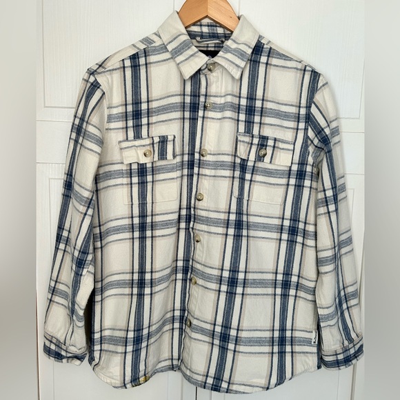 Ben Sherman Men’s Size L Long Sleeve Heavy Flannel Button Down Plaid Shirt - Picture 7 of 15